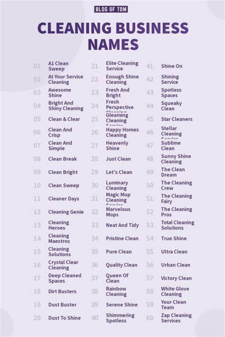 Catchy Names for a Cleaning Company: Your Ultimate Guide to Branding Success
