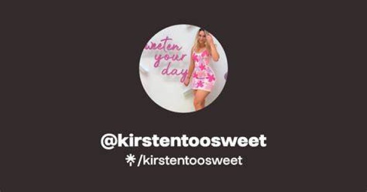 KirstenTooSweet: The Leaked Content That Shocked Fans