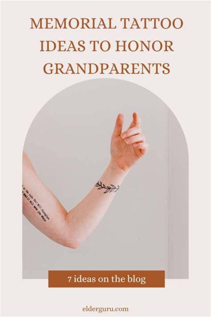 Memorial Tattoo Grandparents: A Lasting Tribute to Cherished Memories