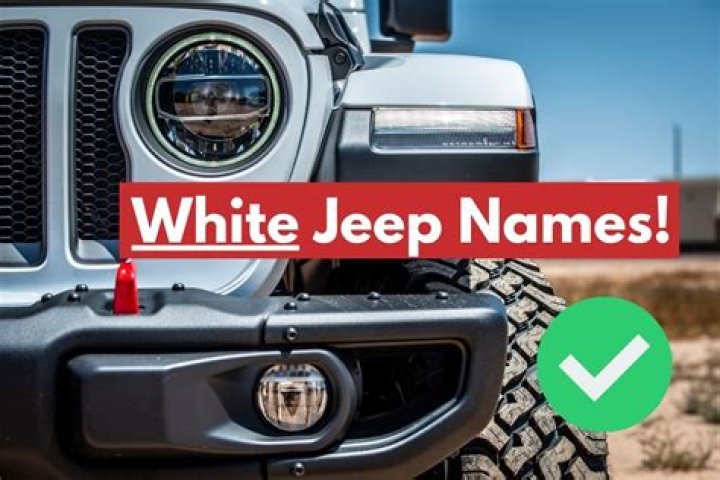 Top Names for White Jeeps: Unique Ideas and Inspiration