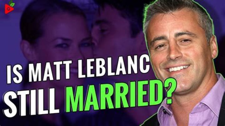 Unraveling the Mystery: Is Matt LeBlanc Married?