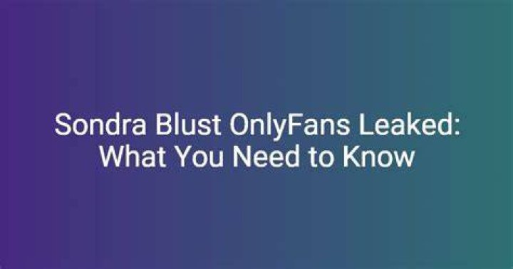 Unveiling the Charisma of Sondra Blust on OnlyFans